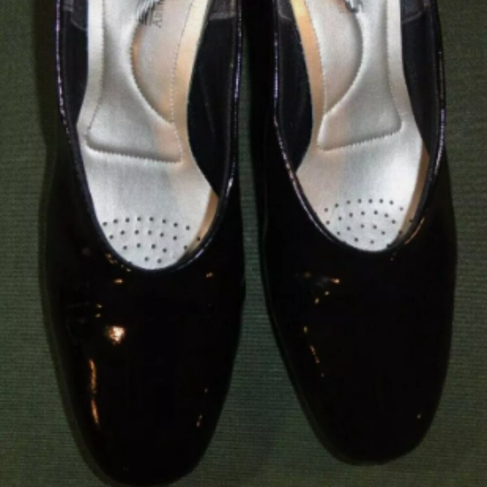 7M CAPPS MILITARY ASU PATENT LEATHER HIGH GLOSS SERVICE UNIFORM SHOES LD 4456